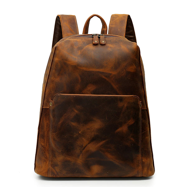 brown leather backpack vintage Smith Vintage Leather Backpack – YONDER BAGS
