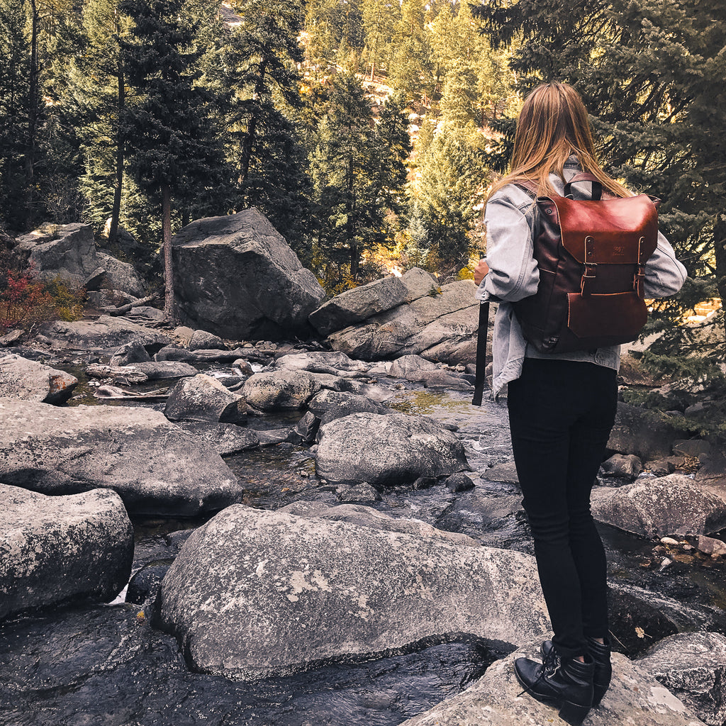 Faux Leather Backpack