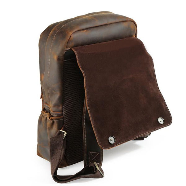 Crazy Horse Leather Backpack II - YONDER BAGS