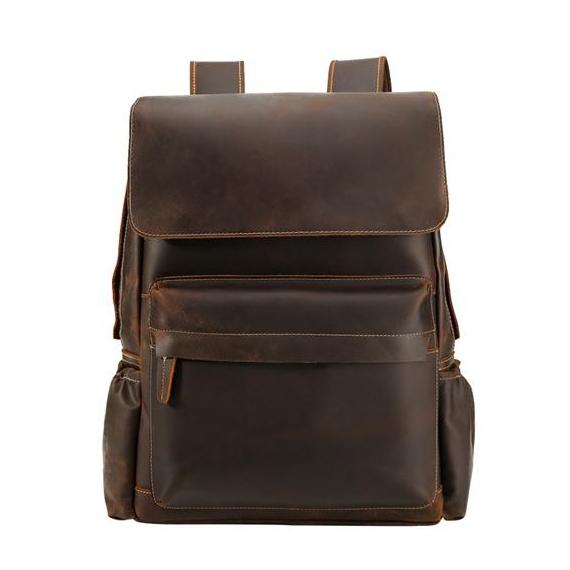 Crazy Horse Leather Backpack II - YONDER BAGS