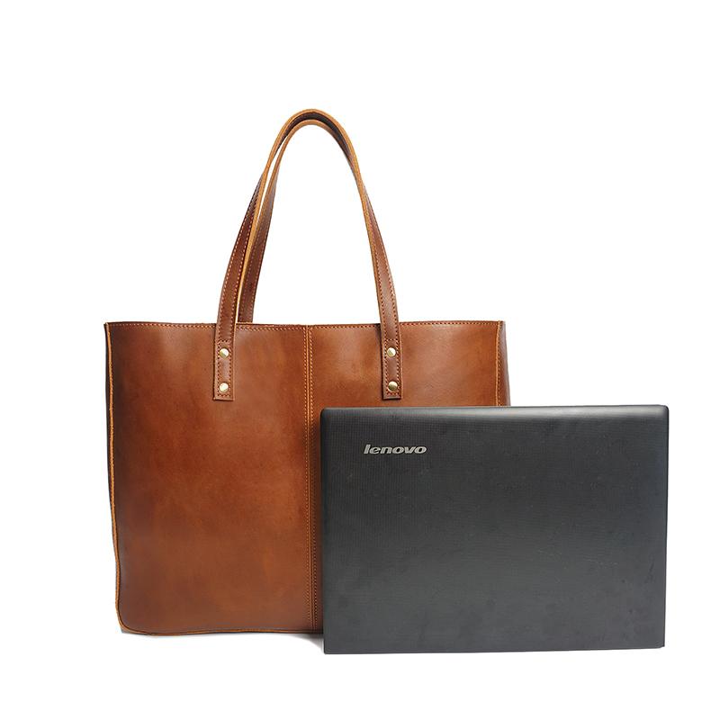 Crazy Horse Leather Tote Bag