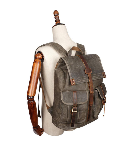 Crossroad Vintage Canvas Backpack - YONDER BAGS