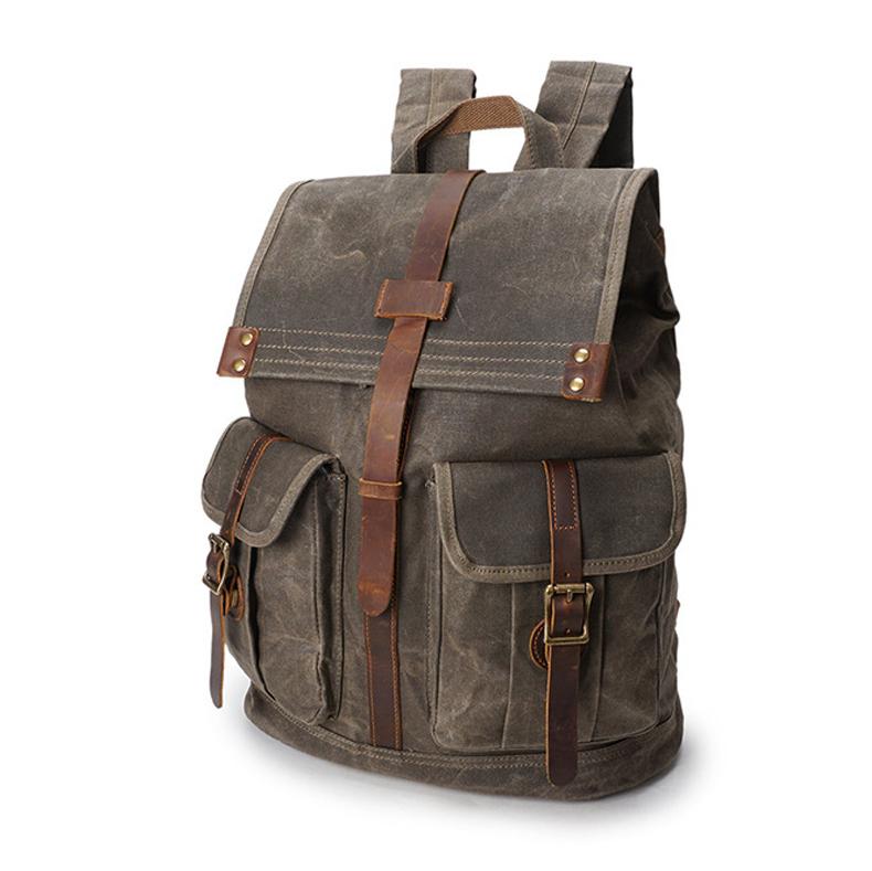 Crossroad Vintage Canvas Backpack – YONDER BAGS