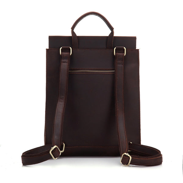 Maverick Crazy Horse Leather Backpack - YONDER BAGS