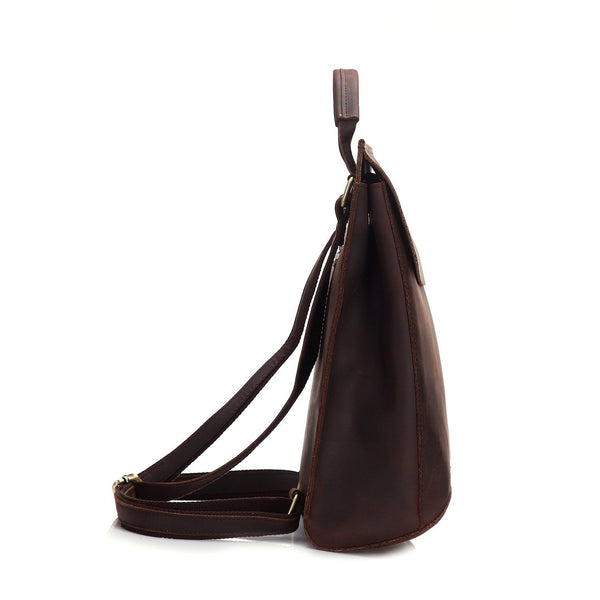 Maverick Crazy Horse Leather Backpack - YONDER BAGS