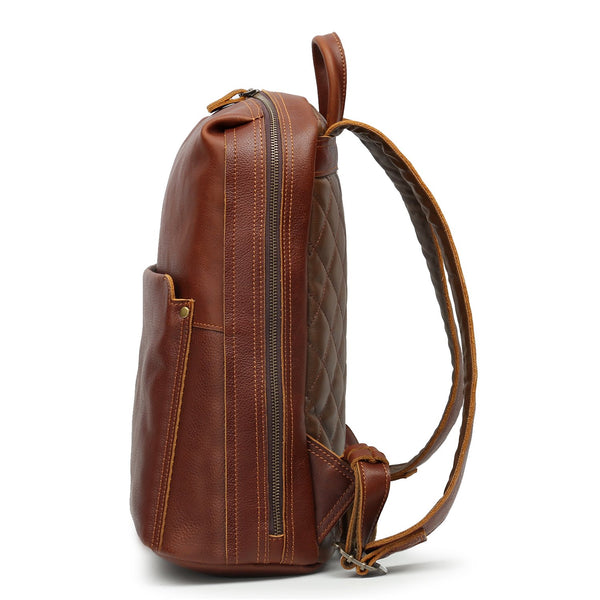 brown leather backpack india Smith Vintage Leather Backpack – YONDER BAGS