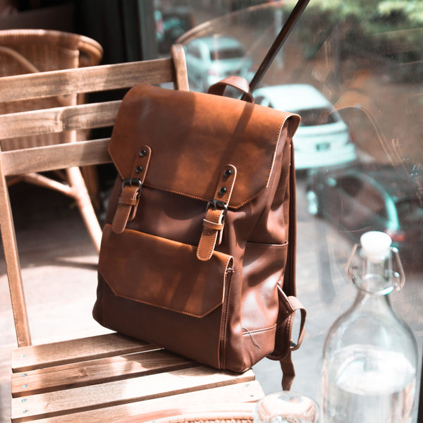 Spur II Vintage Leather Backpack - YONDER BAGS