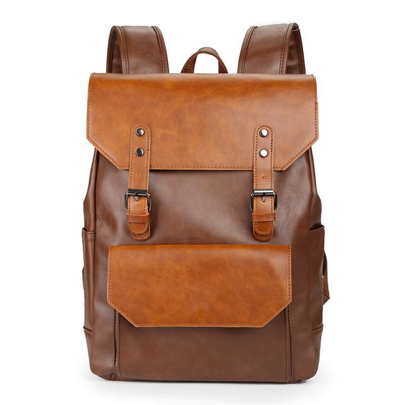 Spur II Vintage Leather Backpack Light Brown